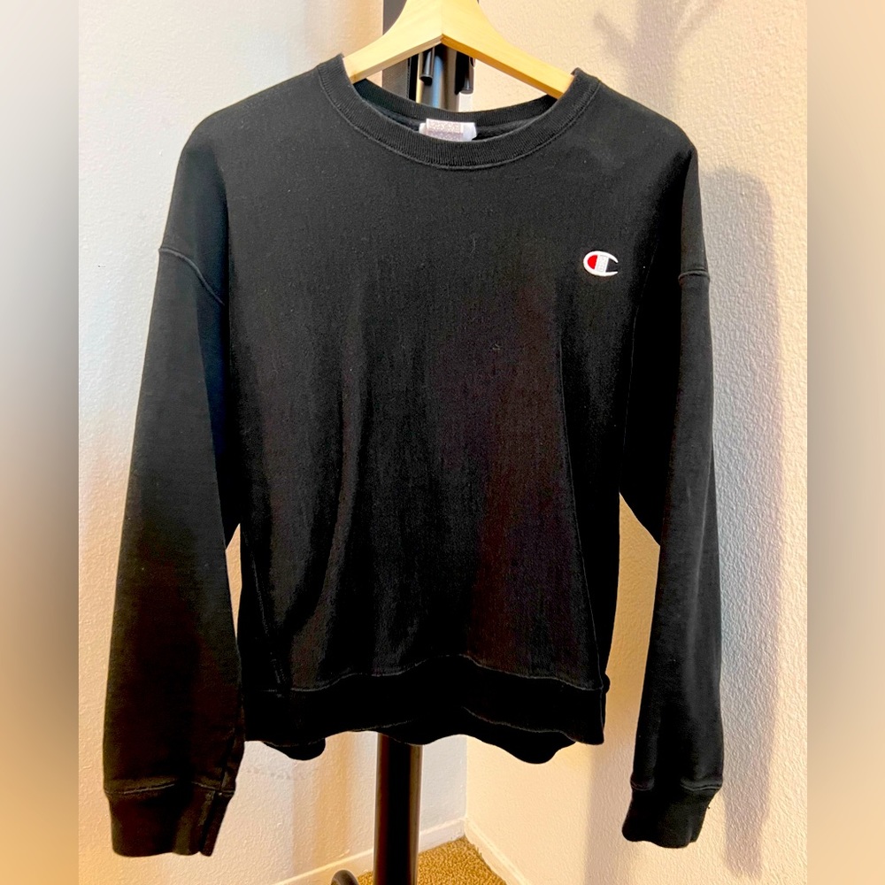 Champion Reverse Weave Oversized Crewneck Sweatshirt, C Logo